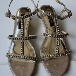 Nina Flat Womens Evening Sandals Size 7.5